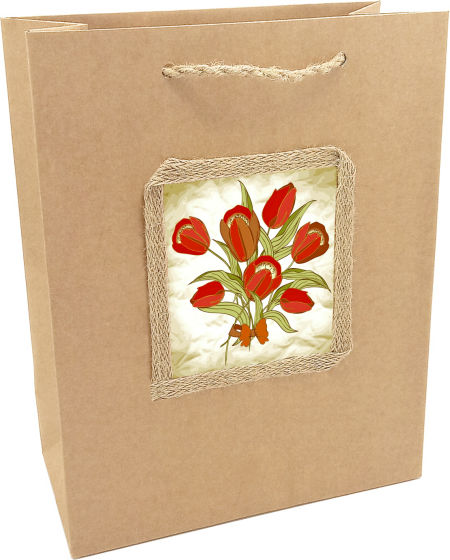 Torebka prezentowa ozdobna - K-1002