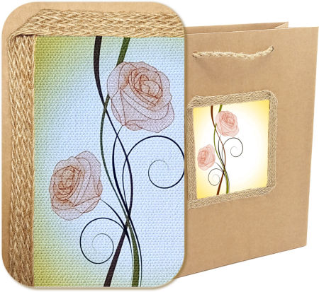 Torebka prezentowa ozdobna - K-1009