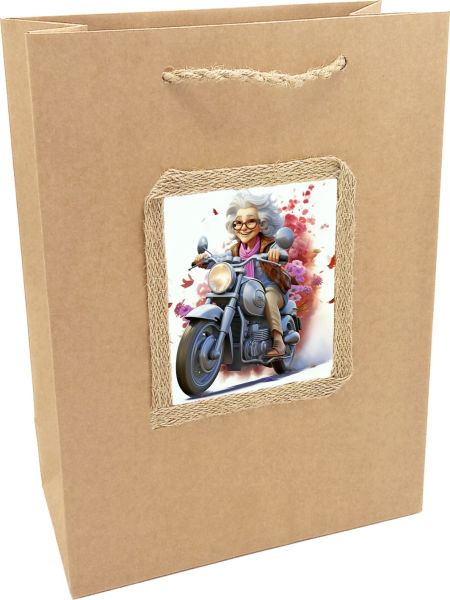 Torebka prezentowa ozdobna - na Dzień Babci -  BD-101