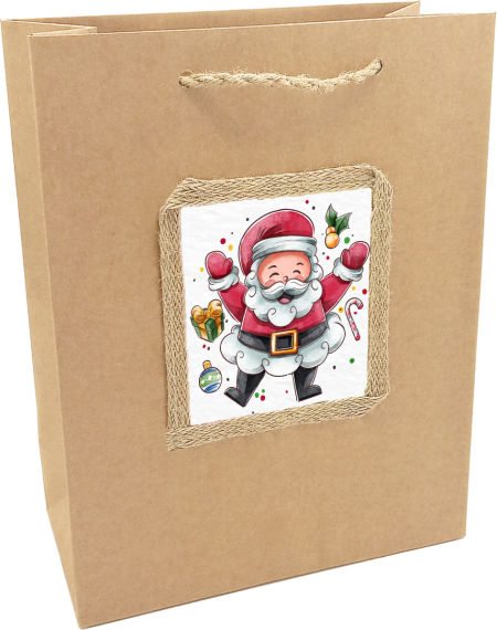 Torebka prezentowa ozdobna - na Boże Narodzenie-BN-107