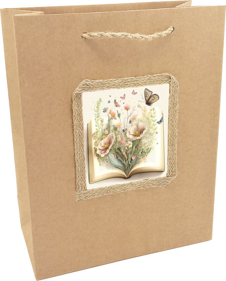 Torebka prezentowa ozdobna - na książkę - KA-102