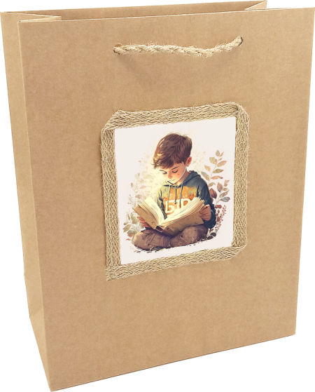 Torebka prezentowa ozdobna - na książkę - KA-109