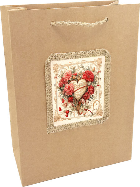 Torebka prezentowa ozdobna - na Dzień Babci i Dziadka - BD-105