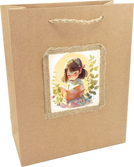 Torebka prezentowa ozdobna - na książkę - KA-108