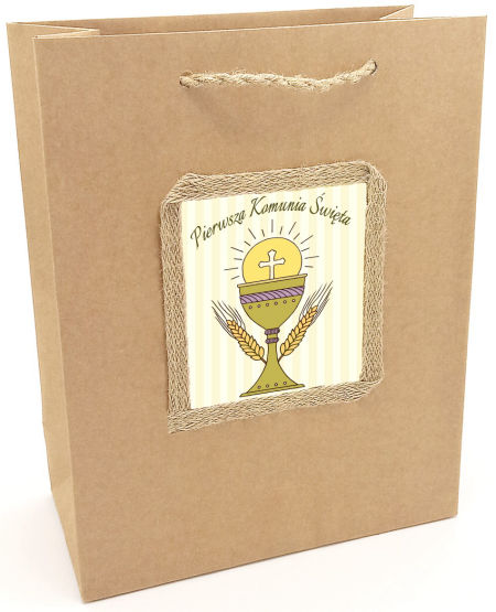 Torebka prezentowa ozdobna, komunijna - KS-102