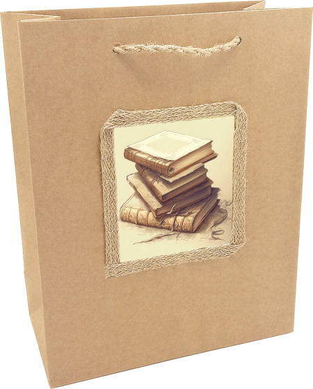 Torebka prezentowa ozdobna - na książkę - KA-105