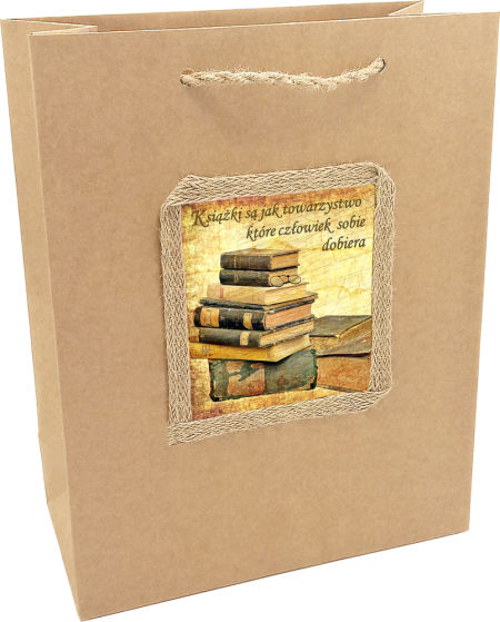 Torebka prezentowa ozdobna - na książkę - KA-106