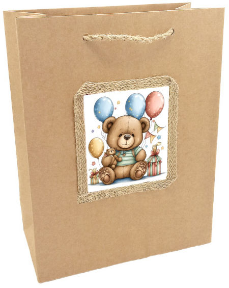 Torebka prezentowa ozdobna - dziecięca - D-1001