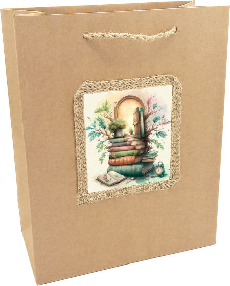 Torebka prezentowa ozdobna - na książkę - KA-104