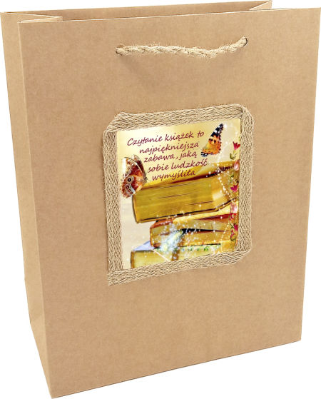 Torebka prezentowa ozdobna - na książkę - KA-107