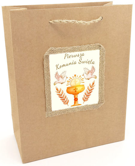 Torebka prezentowa ozdobna, komunijna - KS-101