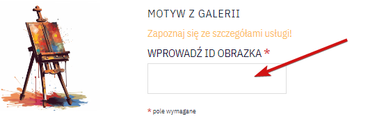 Miejsce na wprowadzenie kodu ID