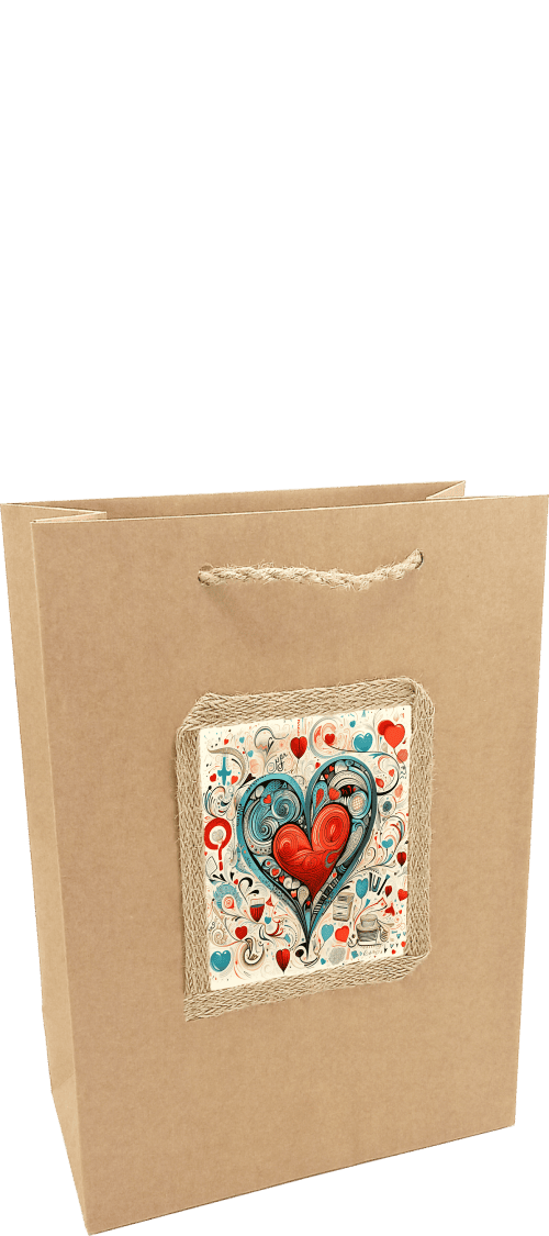 Prezentacja formatu małej torebki kraft Cluster One