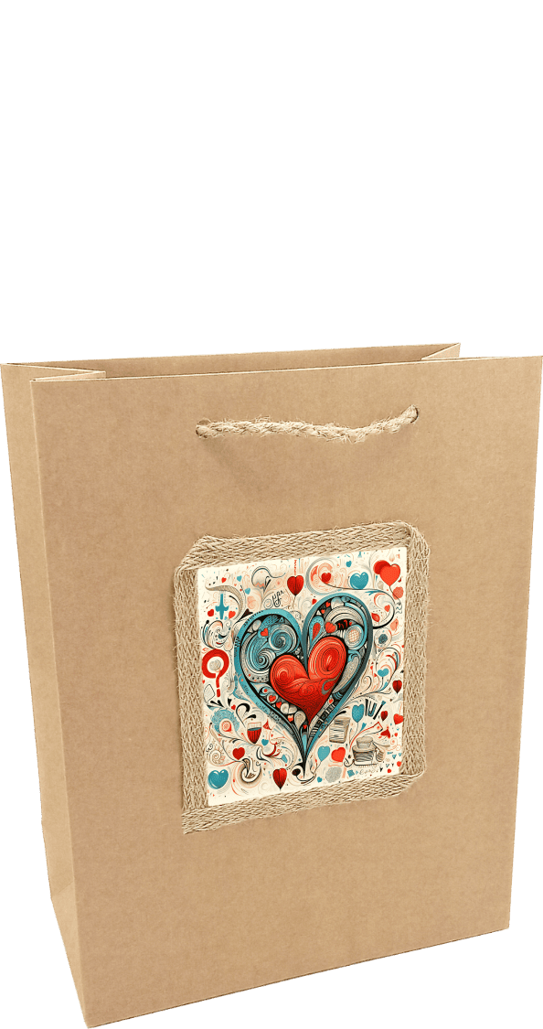 Prezentacja formatu A5 torebki kraft Cluster One